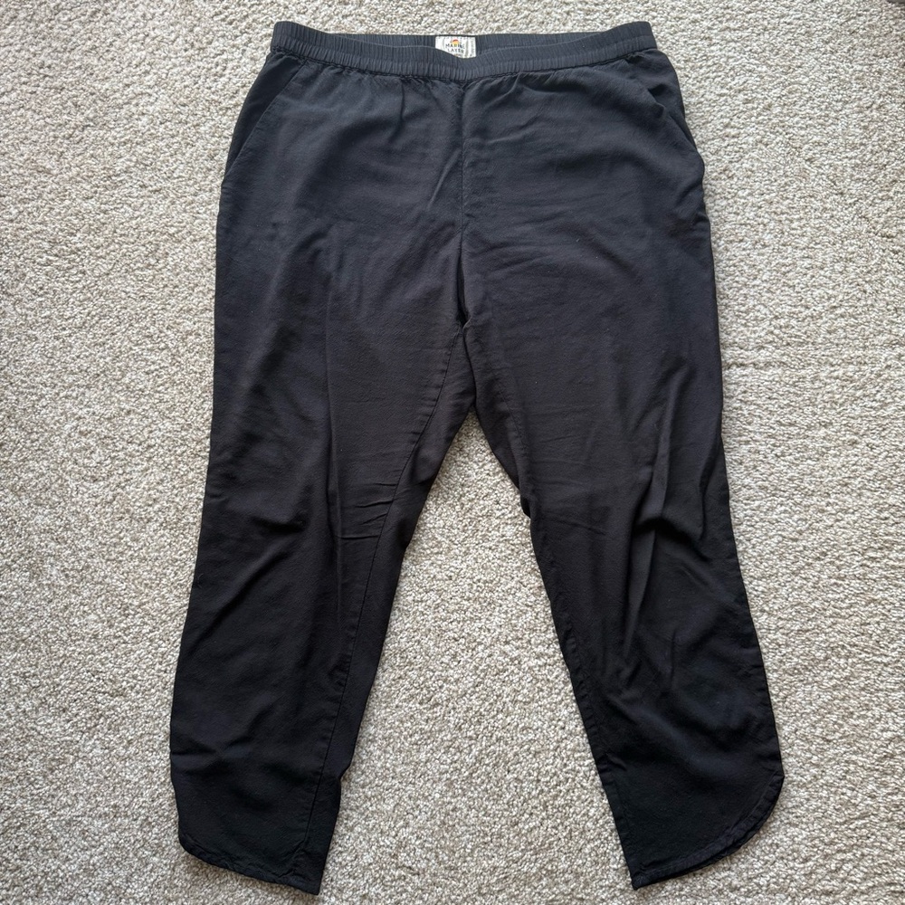 Marine Layer Black Cropped Ankle Pants